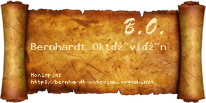 Bernhardt Oktávián névjegykártya